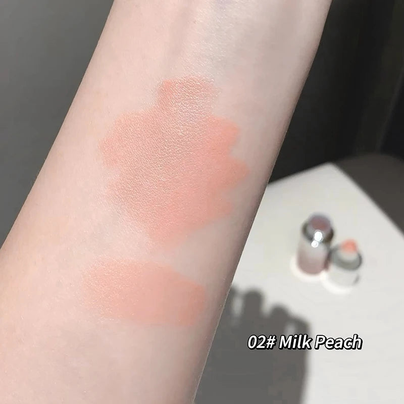 Gege Bear 5-color Liquid Blush Stick With Sponge Head Long-lasting Suitable for All Skin Tones Brightening Effect Holiday Gift
