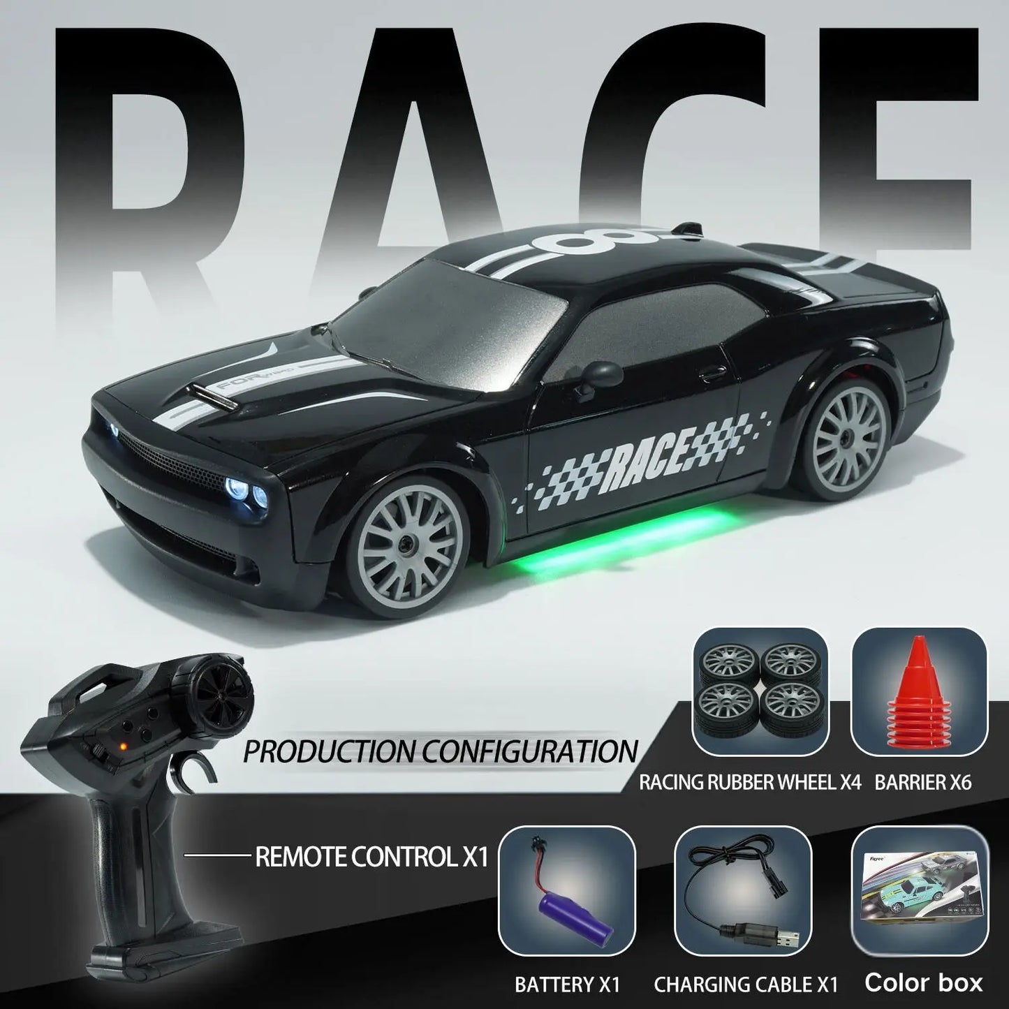 2026 New Remote Control Car, Limited Edition RC Drift GT 911, Full-Size Car, Accelerator, Four-Wheel Drive, Racing Car, Boy Toy.