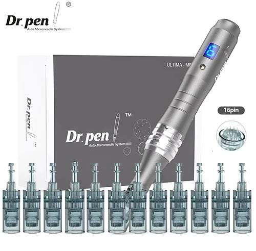 Deram  pen  M8  0.25mm  With 12 pcs Cartridges  Derma Pen