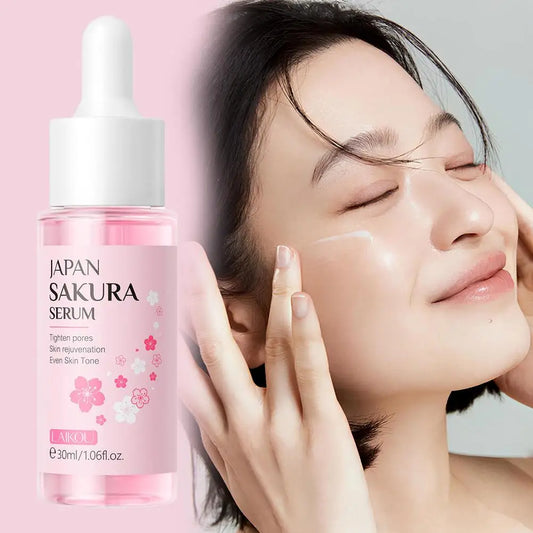 LAIKOU Sakura Face Fluid Essence Moisturizing Skin Shining Cherry Blossom Hyaluronic Acid Serum Beauty Facial Skin Care Products