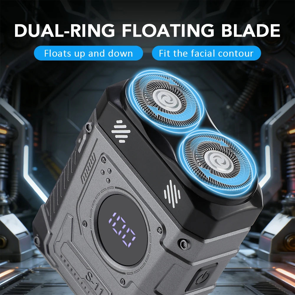Mini Electric Shaver Intelligent Digital Display Washable Type-C Rechargeable Portable Wet Dry Travel Home Shaver For Face Leg