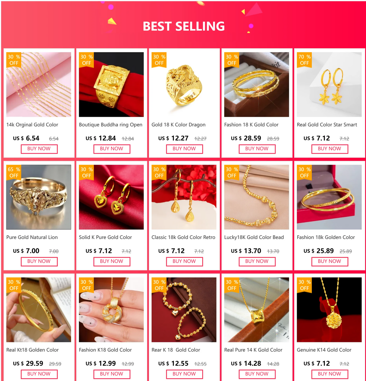 Fine Jewelry 14K Real Gold Water Drop Earrings for Women Fashion Gold Color Earrings Wedding Party Christmas Jewelry Gifts