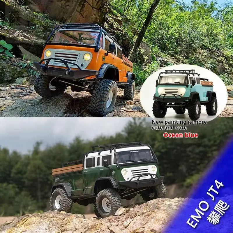 CROSSRC EMO JT4 RTR Simulation Climbing Truck Four-Wheel Drive Off-Road Rc Remote Control Electric Model Car Ocean Blue