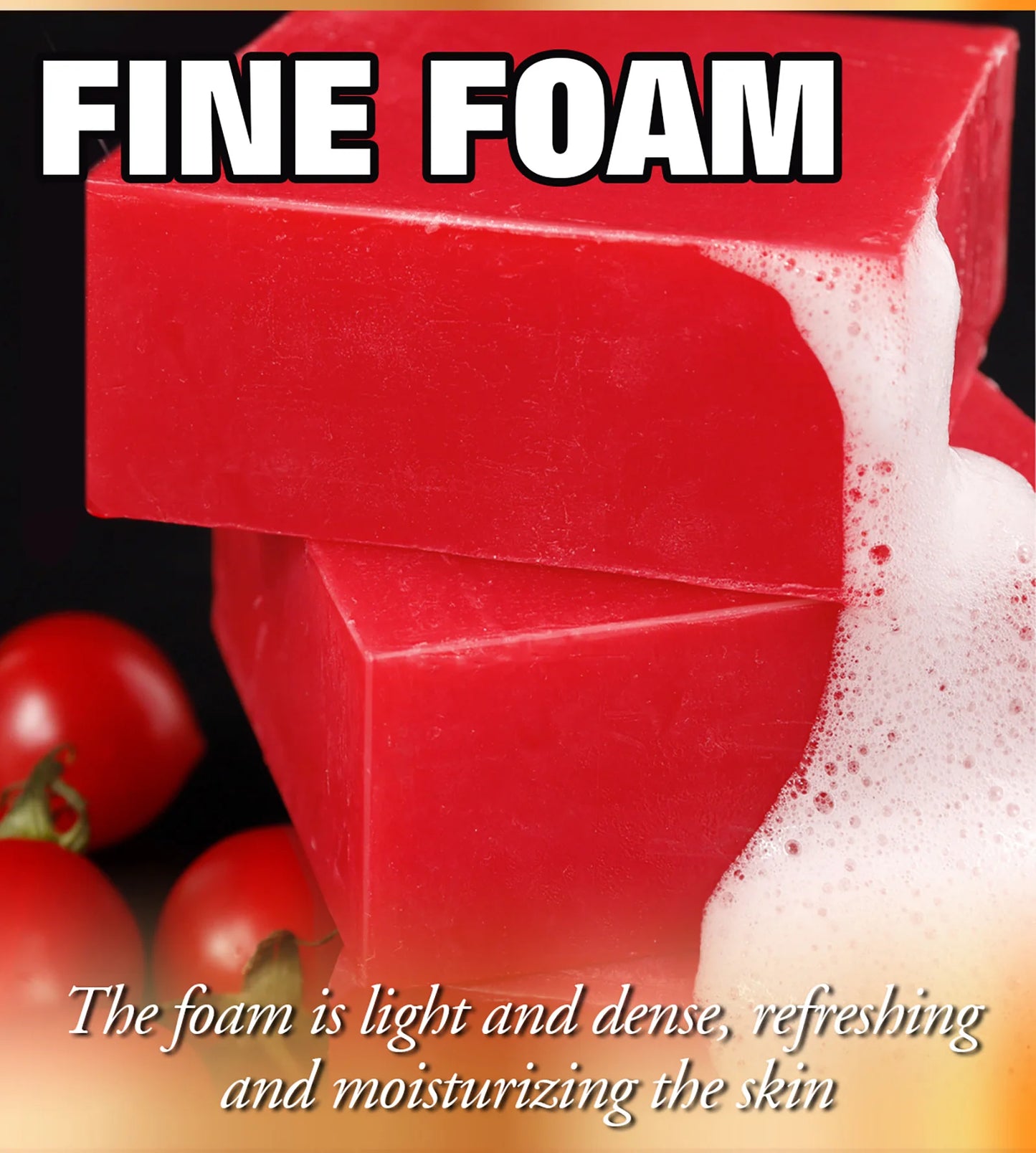 LKIAE Ultra Lightening Tomato Soap Bar, Anti Dark, Black Spots, Acne, Even Skin Tone, Vegan Bath Soap For All Skin Type, 200g