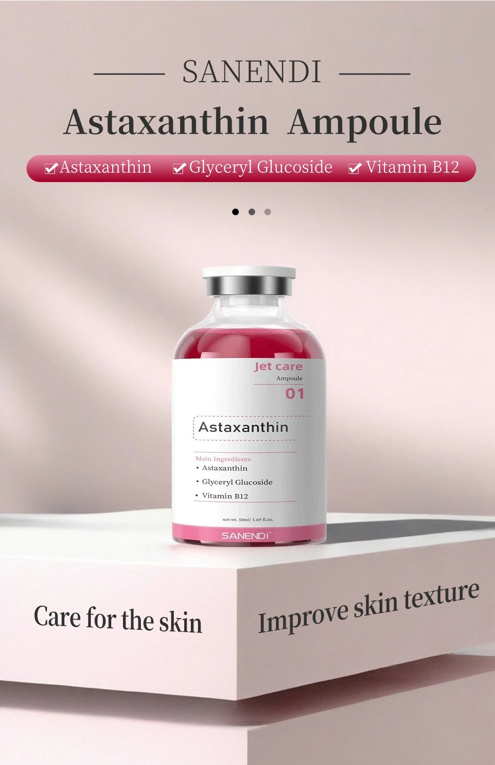 2025  Jet Peel serum Ampoules Skincare Anti Aging Hyaluronic Acid Niacinamide Vitamin C E Skin Care Face Serum Facial Whitening