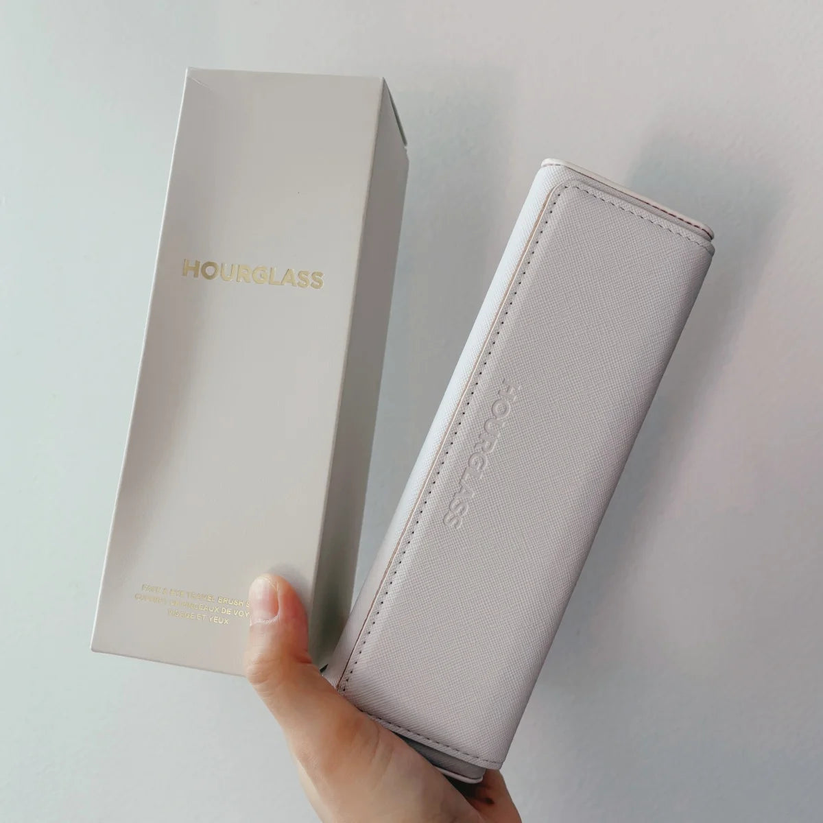 Face and Eye Travel Brush Set Gold High Quality Synthetic Hair Makeup Brushes Set with Pouch Box
