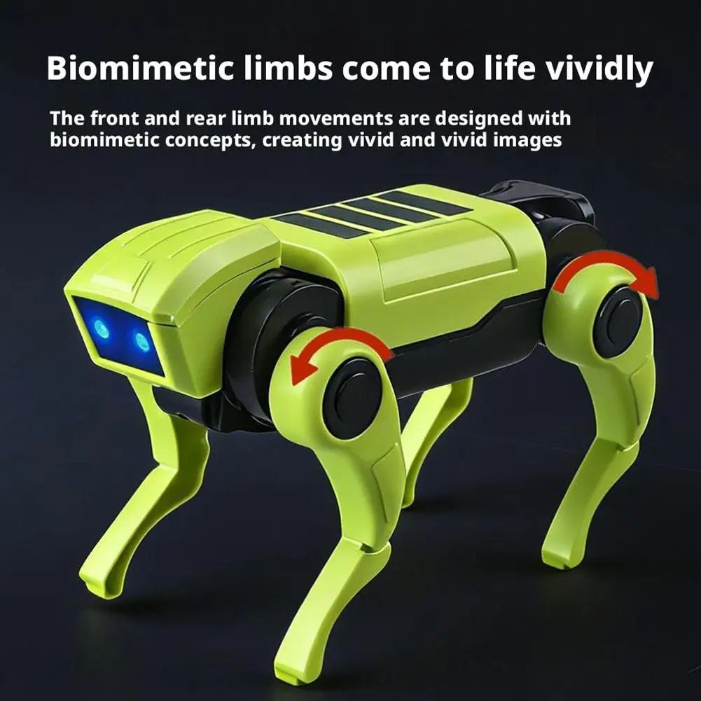 Small Electric Robot Dog Toy Mini size Electronic Pets DIY Installation Imitates Animals Children's Educational Toys