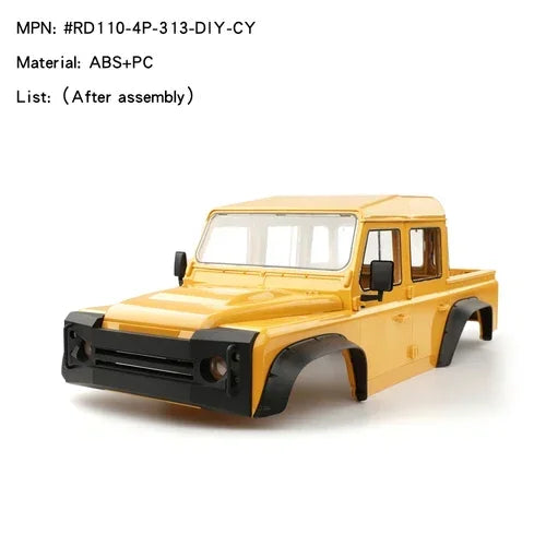 RCDream RD110 Pickup 313mm Hard Body Car shell DIY Version For 1/10 Axial SCX10 III SCX10 II 313mm Scale Crawler DIY Upgrade