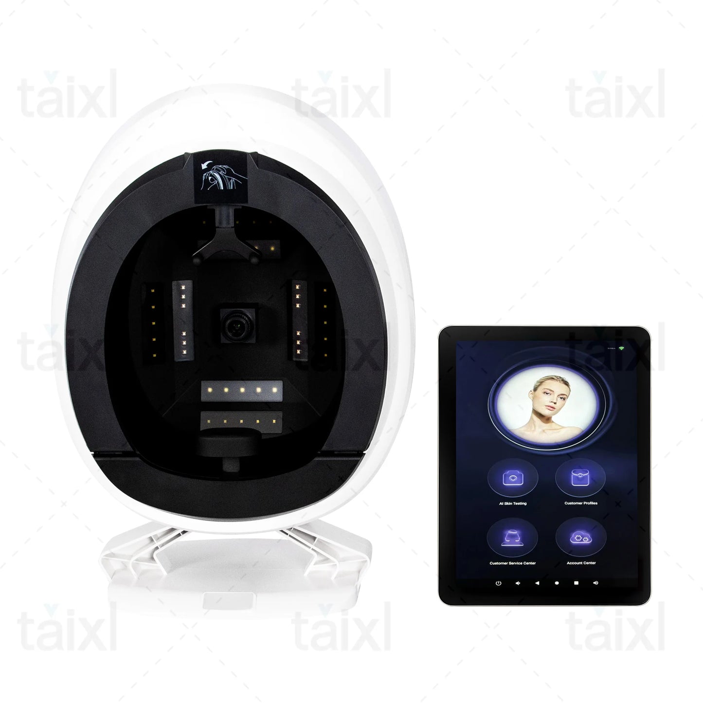 Professional 3D Facial  Camera Scanner UV Skin and Hair Analysis Measuring Machine Digital Facial Scanner Skin Analyzer