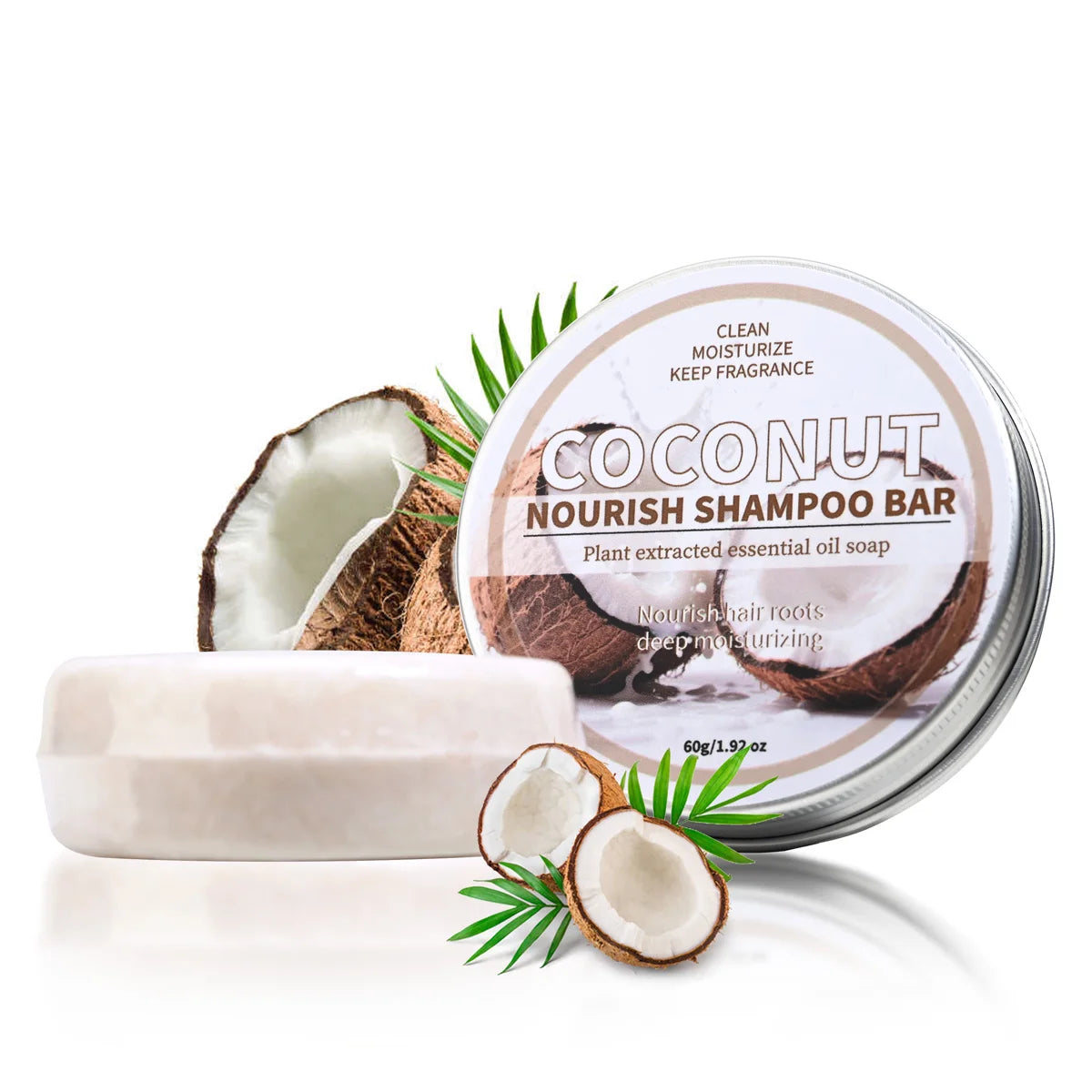 Coconut Shampoo Bar, Coconut Oil Soap, Hair Nourishing Shampoo Soap, Deep Cleansing Handmade Soap, Olive Oil Soap