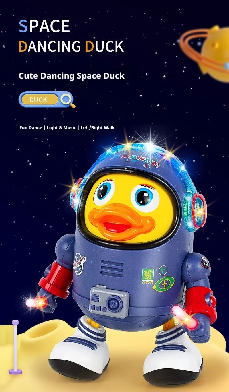Hot Sale Electric Dancing Space Duck, Singing & Swaying Robot Toy, Interactive Educational Learning Gift for Kids
