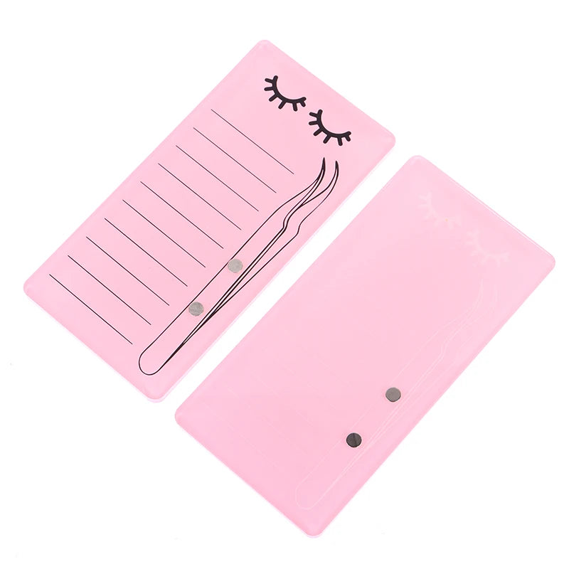 1pc Acrylic Novel Lashes Palette Holder Eyelash Display Board With Magnetic Design For Lash Tweezers Storage Makeup Tools