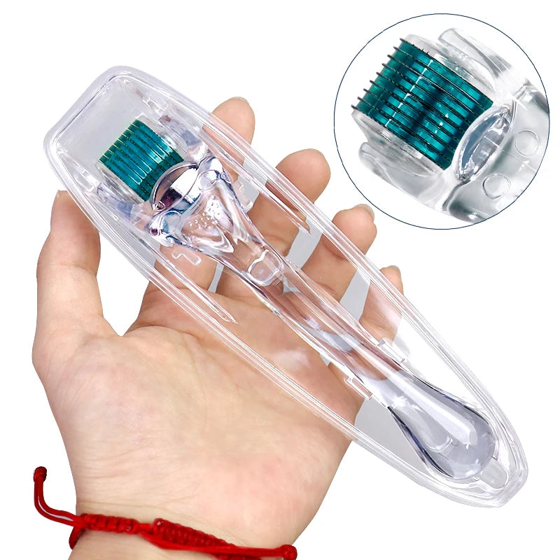 0.2/0.3mm 540 Titanium Microneedle Derma Roller For Face Beard Scalp Hair Growth Scar Repair Skin Care Mesotherapy Beauty Tool