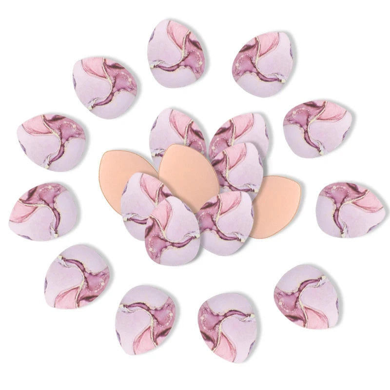 20Pcs Mini Finger Puff Makeup Sponge Set Air Cushion Cosmetic Puffs Wet & Dry BB Cream Applicator Concealer Foundation Puff