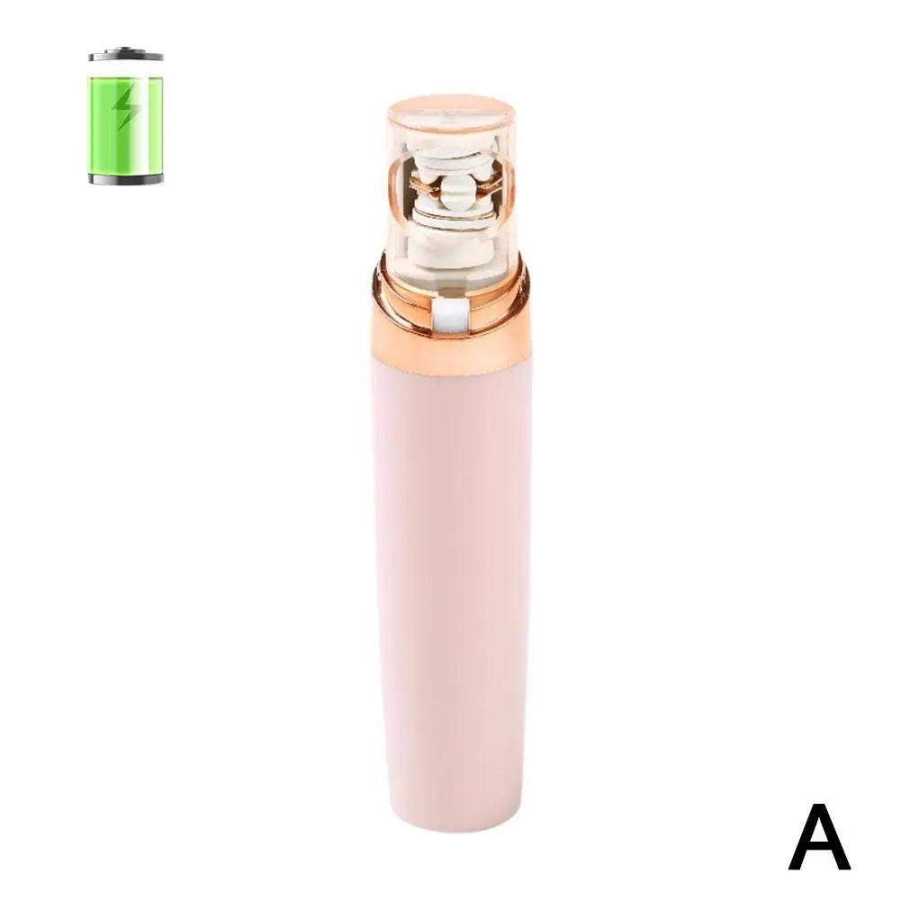Effective Rechargeable Face Epilator Long-Lasting Waterproof Body Hair Removal with LED Lights Facial Electric Shaver for Woman