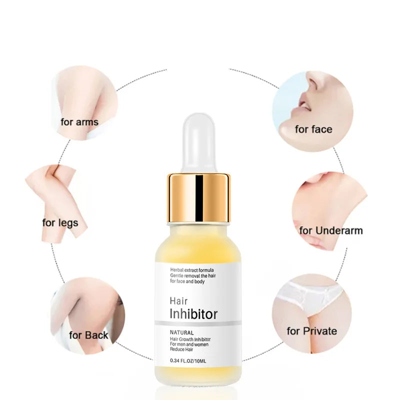 Permanent Hair Inhibition Serum Painless Hair Remover Armpit Legs Arms Hair Growth Inhibitor Depilatory Body Cream Care For Men