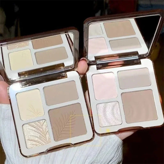 1PC Highlight Powder Trimming Plate Natural Waterproof Sweatproof Hairline Contour Bronzer Powder Palette Women Facial Cosmetic