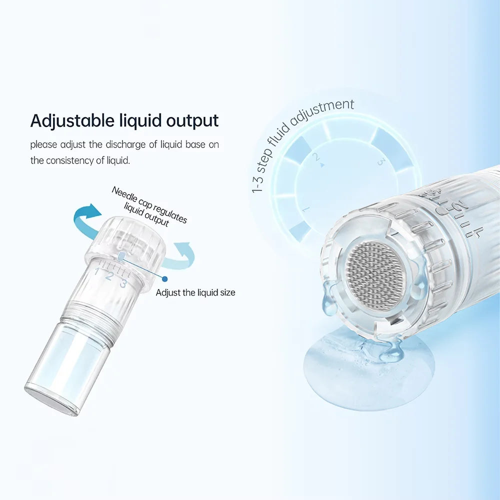 Original Dr. Pen Hydra pen H5 With 52 pcs Needle cartridge gifts EMS Microneedling Pen Needle length 0.25 mm