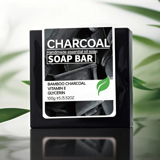 2pcs/Men's Cleansing and Shaving Soap Vitamin E Deep Cleaning Charcoal Bamboo Charcoal Adsorption and Decontamination Soap Men