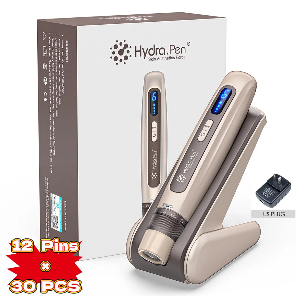 Hydra pen H5 EMS Microneedling Pen with 30PCS Cartridges Needle Length 0.25 mm