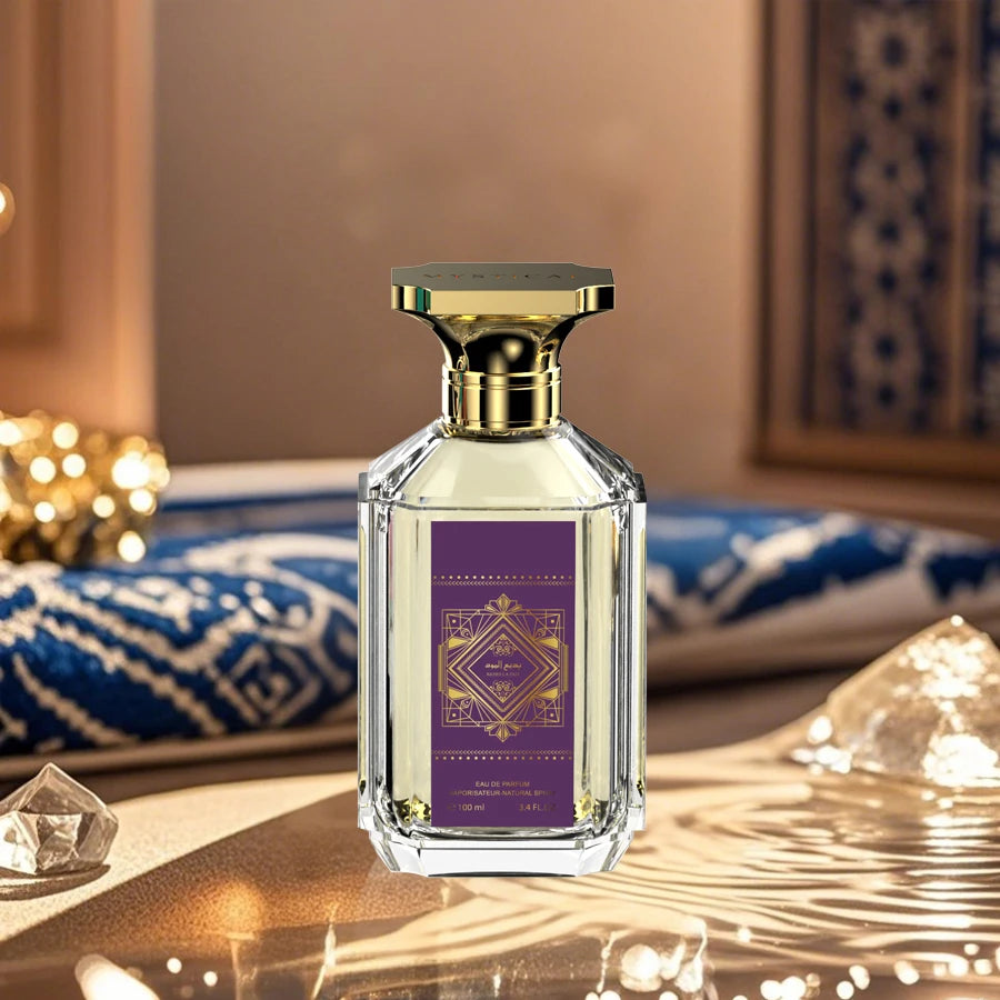 Long Lasting Unisex Eau de Parfum 100ml Luxury Rose Oud & Amber Vanilla Fragrance Spray for Men and Women Middle Eastern Style