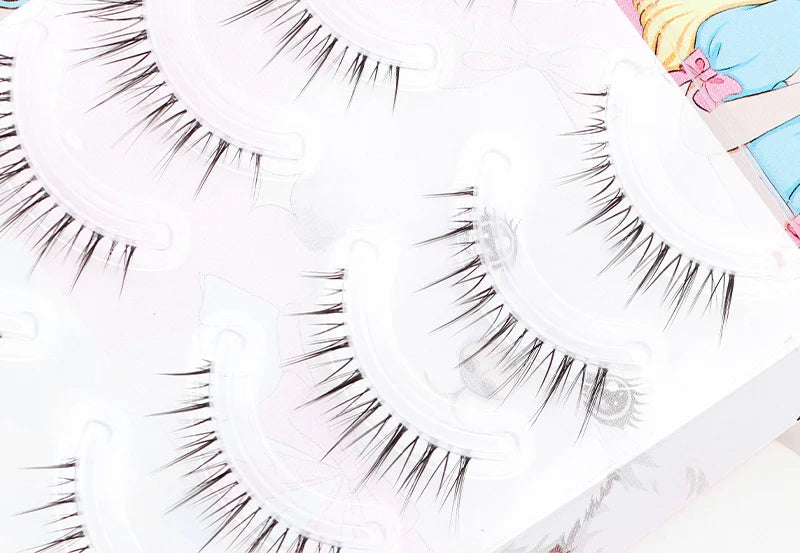 U-shaped False Eyelashes K-Pop Idol Lashes Zhang Yuanying Inspired Comic Eye Lashes Natural Wispy Lash Extension