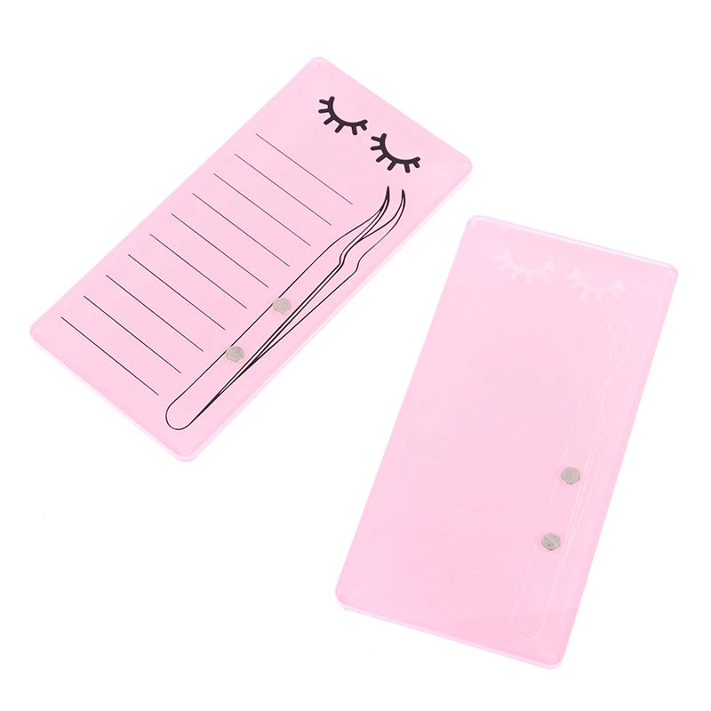 1pc Acrylic Novel Lashes Palette Holder Eyelash Display Board With Magnetic Design For Lash Tweezers Storage Makeup Tools