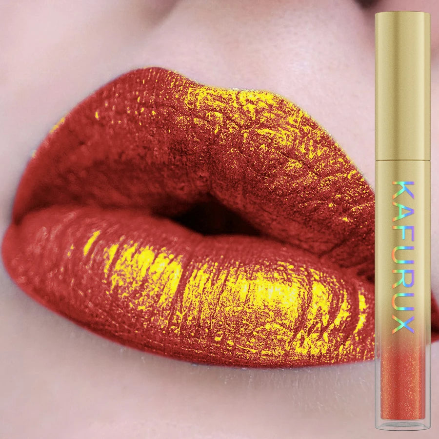 14 Colors Sparkling Shine Lip Glaze Glitter Metallic Long Lasting Lip Gloss Waterproof Liquid Lipstick Makeup Lip Oil Gifts