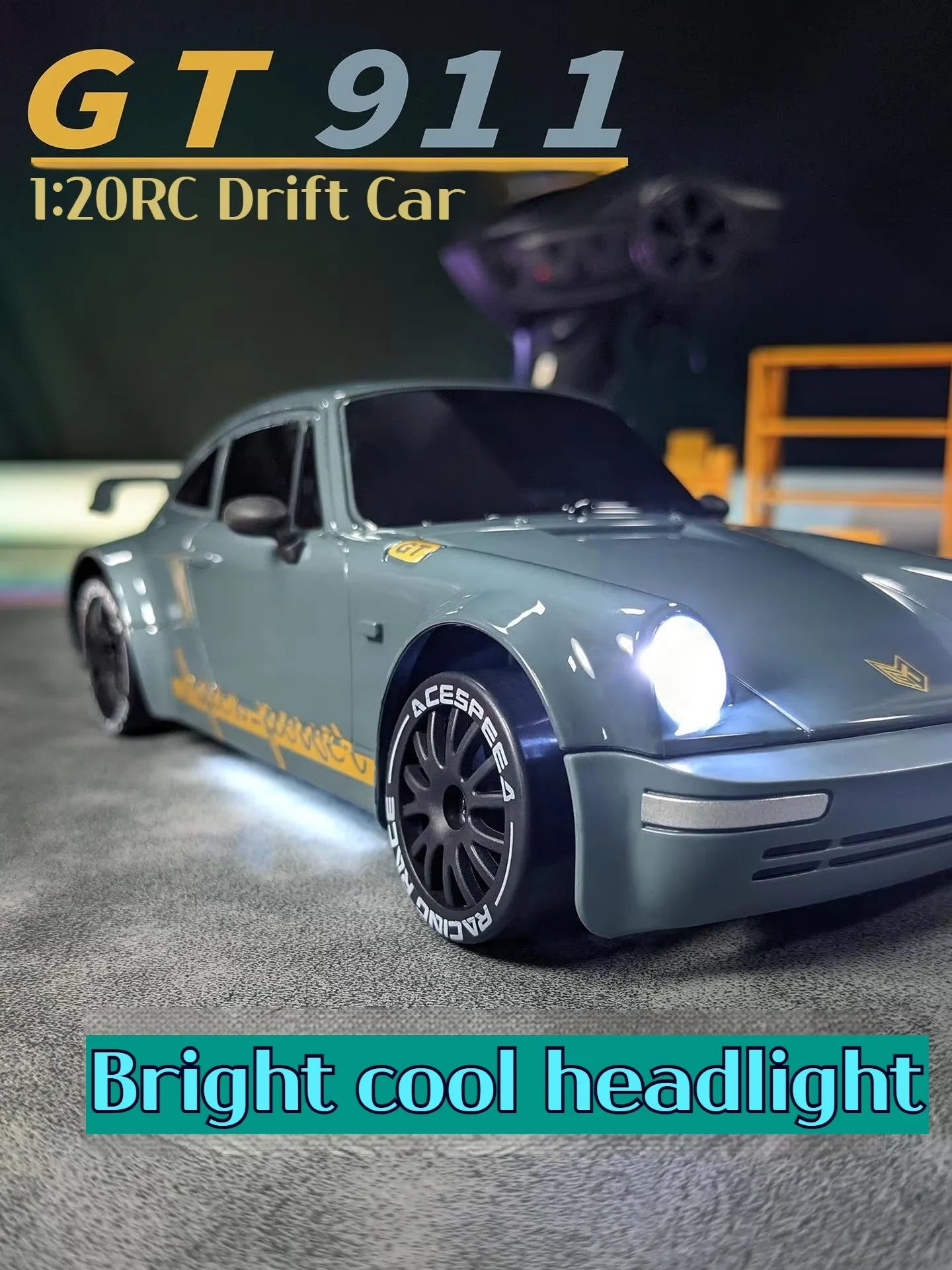 2026 New Remote Control Car, Limited Edition RC Drift GT 911, Full-Size Car, Accelerator, Four-Wheel Drive, Racing Car, Boy Toy.