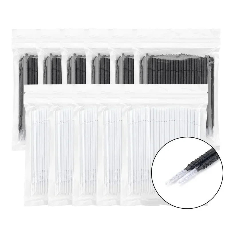 100 Pcs Disposable Spiral Mascara Brush Handle Microbrush Applicator Lashes Brushes Eyelash Extension Makeup Tools lash brush