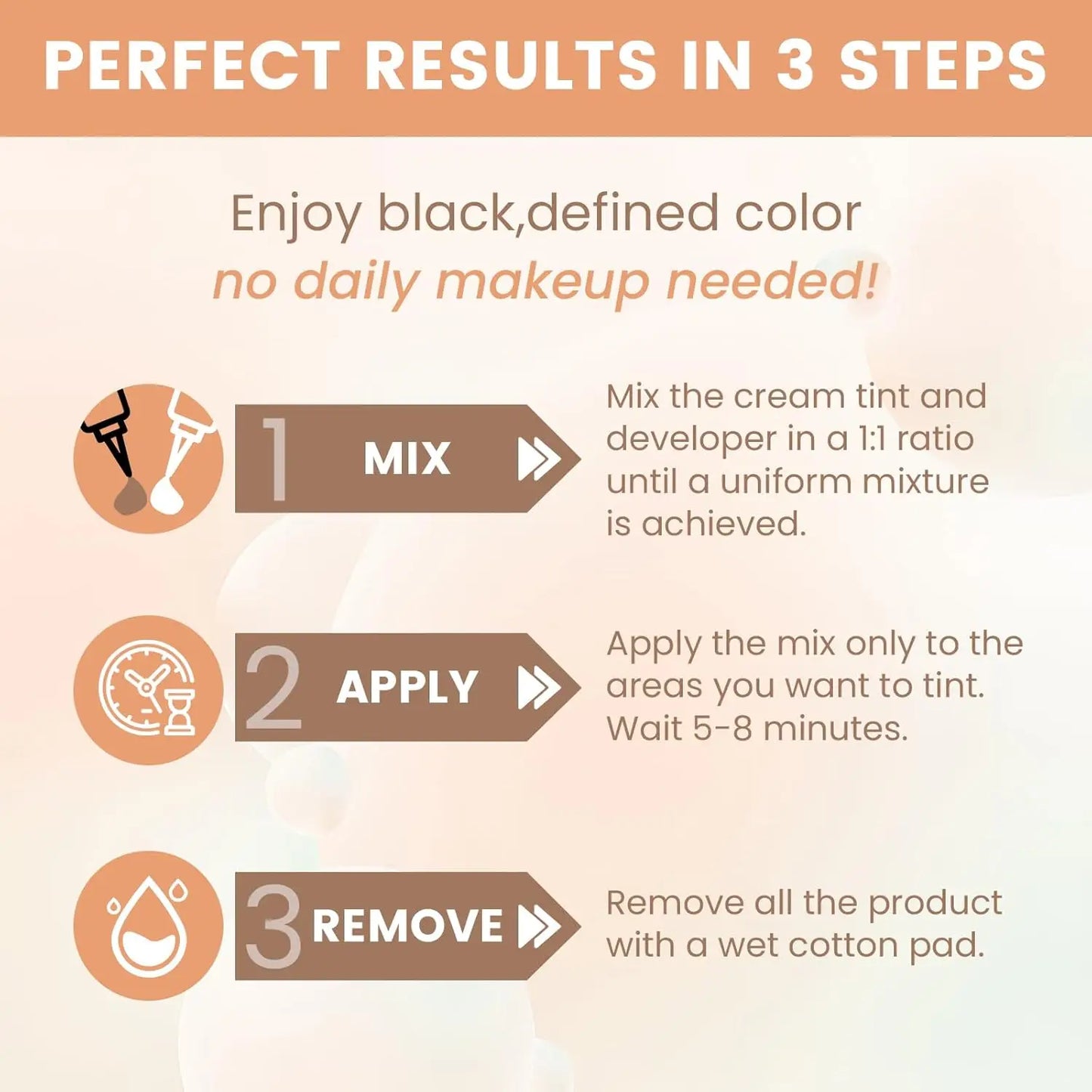 Lomans Korea Lash Color Kit Eyelash Color Set Black with Natural Effects Lasts 4 Weeks Easy to Use For Salon Lash Lift Tool