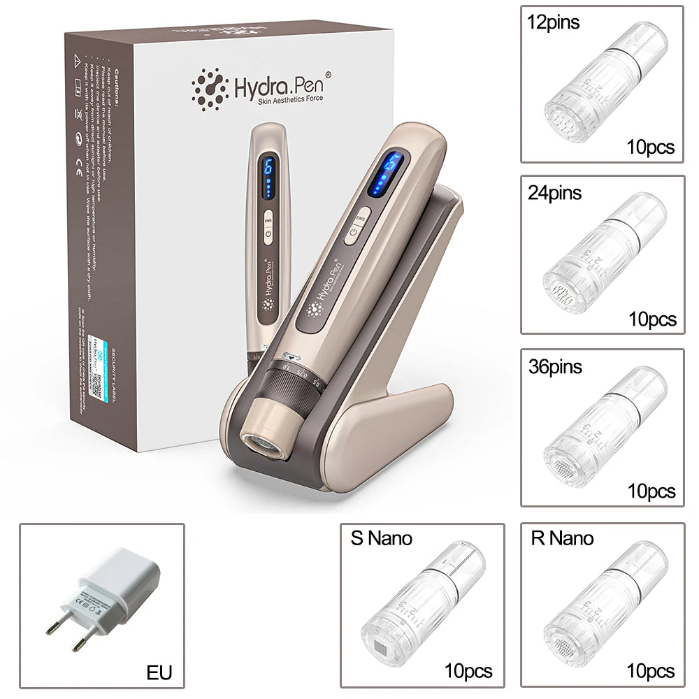 Original Dr. Pen Hydra pen H5 With 52 pcs Needle cartridge gifts EMS Microneedling Pen Needle length 0.25 mm