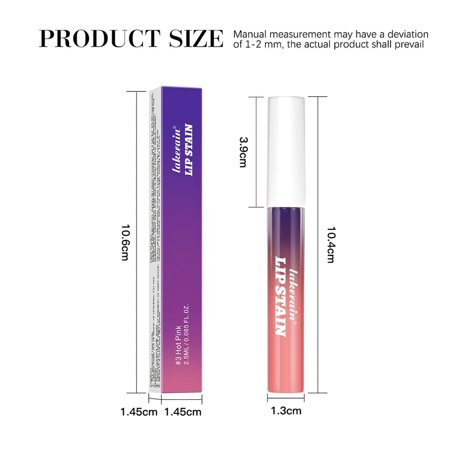 Long Lasting Waterproof Peel Off Lip Stain Lip Tint Transfer Proof Non-stick Cup Matte Reveal Lip Stain Cosmetics for Women