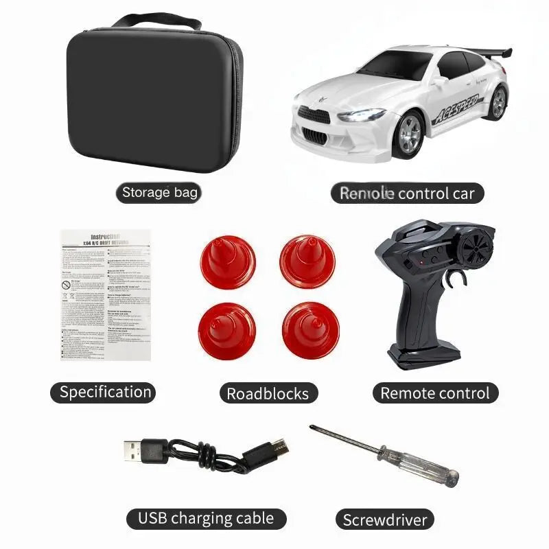 New Kf20 1: 64 Drift Rc Car Four Wheel Remote Control Car Racing Car Full Share Desktop Competition Toys Boys Perfect Gifts