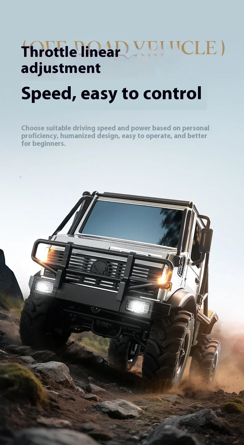 MN333 RC Car Unimog U4000 2.4GHz 1:18 4WD Full Proportional Throttle Steering Off-Road Vehicle Toy Gift Boy