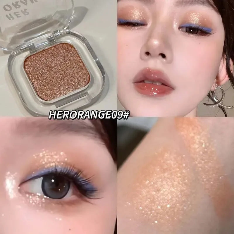 Red Brown Eyeshadow Palette Multifunctional Makeup Palette Silky Matte Coral Red Eyeliner Silkworm Lower Shadow Eyeliner Makeup