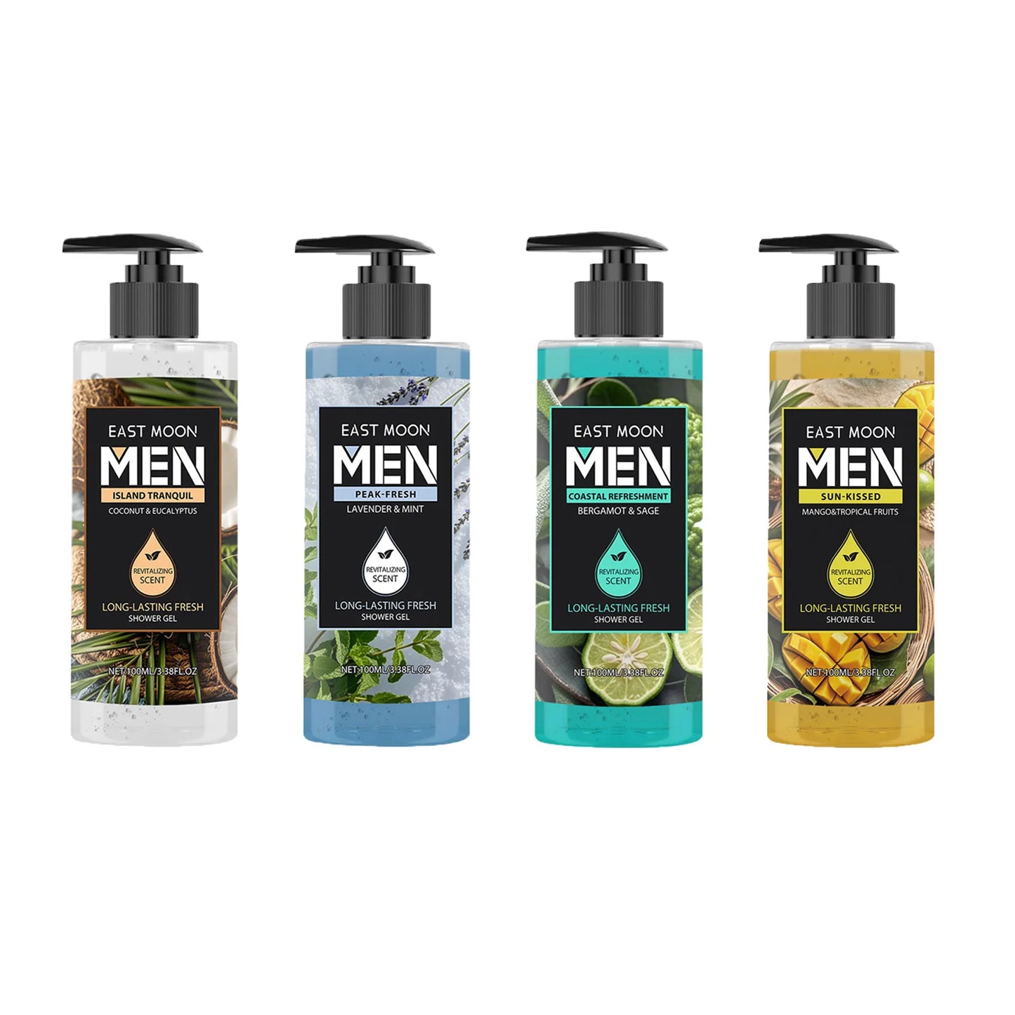 Fragrance Shower Gel Gift Set Deep Cleansing Shower Gel Moisturizing Refreshing Scent Long Lasting Fragrance Oil Control