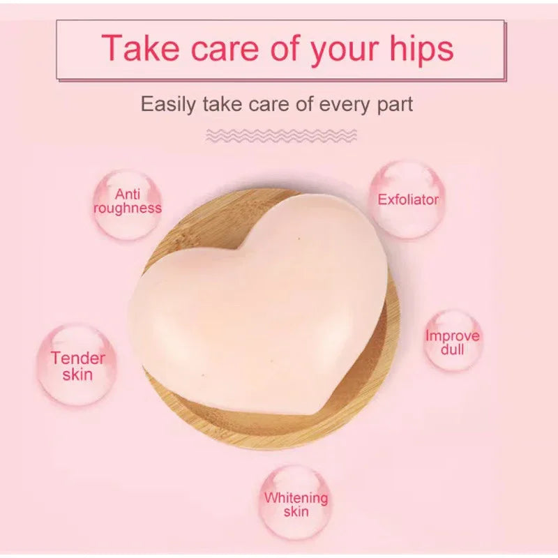 Peach Shaped Soap Intimate Skin Exfoliating Bar Moisturizing Feminine Care Smooth Tender Skin Daily Cleaning Care Products