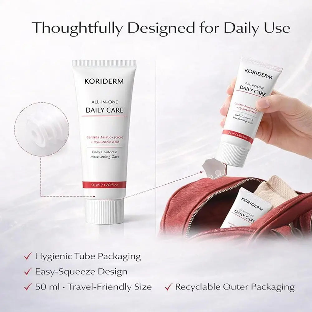 Centella Asiatica Face Cream Hyaluronic Acid Moisturizer Nourish Dry Skin Smoothing Rejuvenation Strengthen Barrier Skin Care