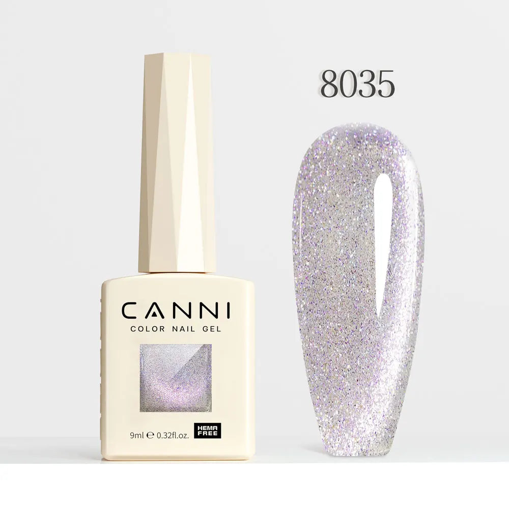 9ml CANNI Nail Gel Polish HEMA FREE Diamond Sparkle Sequin Gorgeous Color Venalisa Semi Permanent Soak Off UV LED Glitter Nails