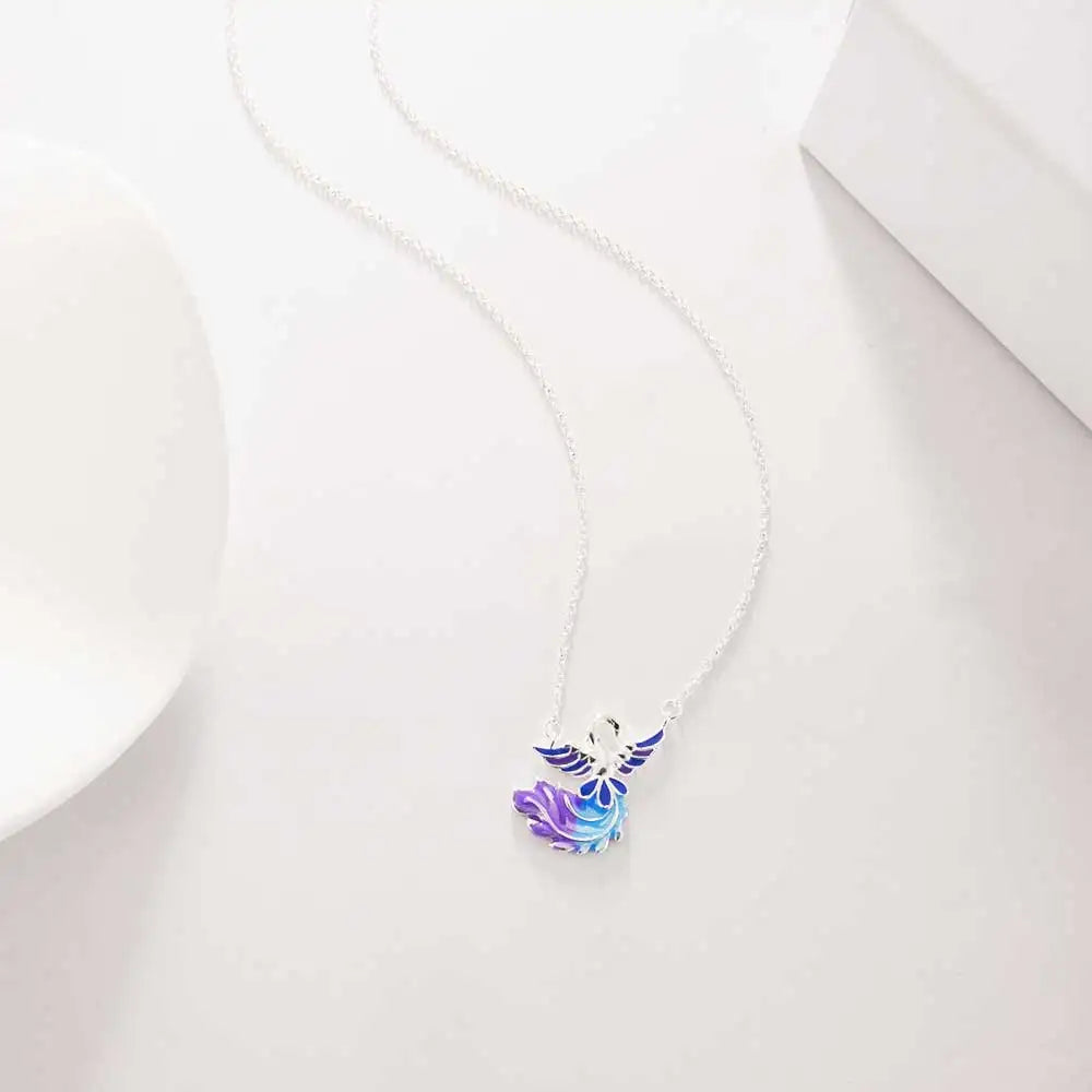 New Hoops Earrings Original 925 Sterling Silver Blue Zircon Phoenix Earrings Luxury Elegant Women's Jewelry Anniversary Gifts