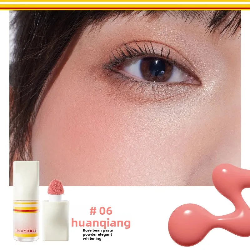 Judydoll Natural Flushed Liquid Blush - Brightening Glow Cheek Tint for Radiant Blurring Effect
