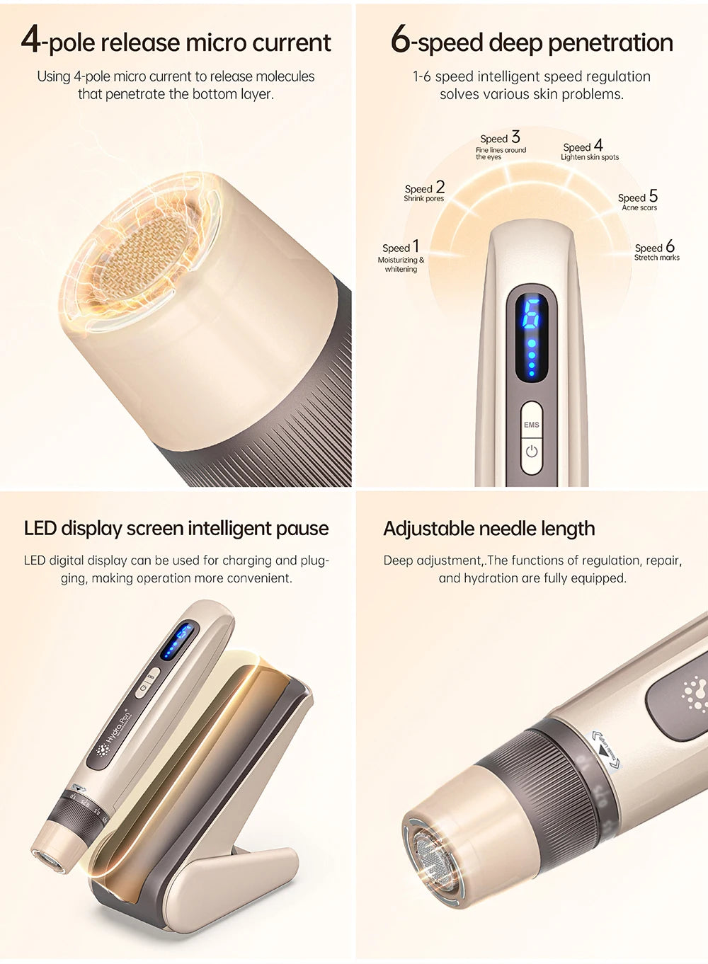 Original Hello Face H5 Dr. Pen EMS Microneedling Pen needle length 0.25 mm