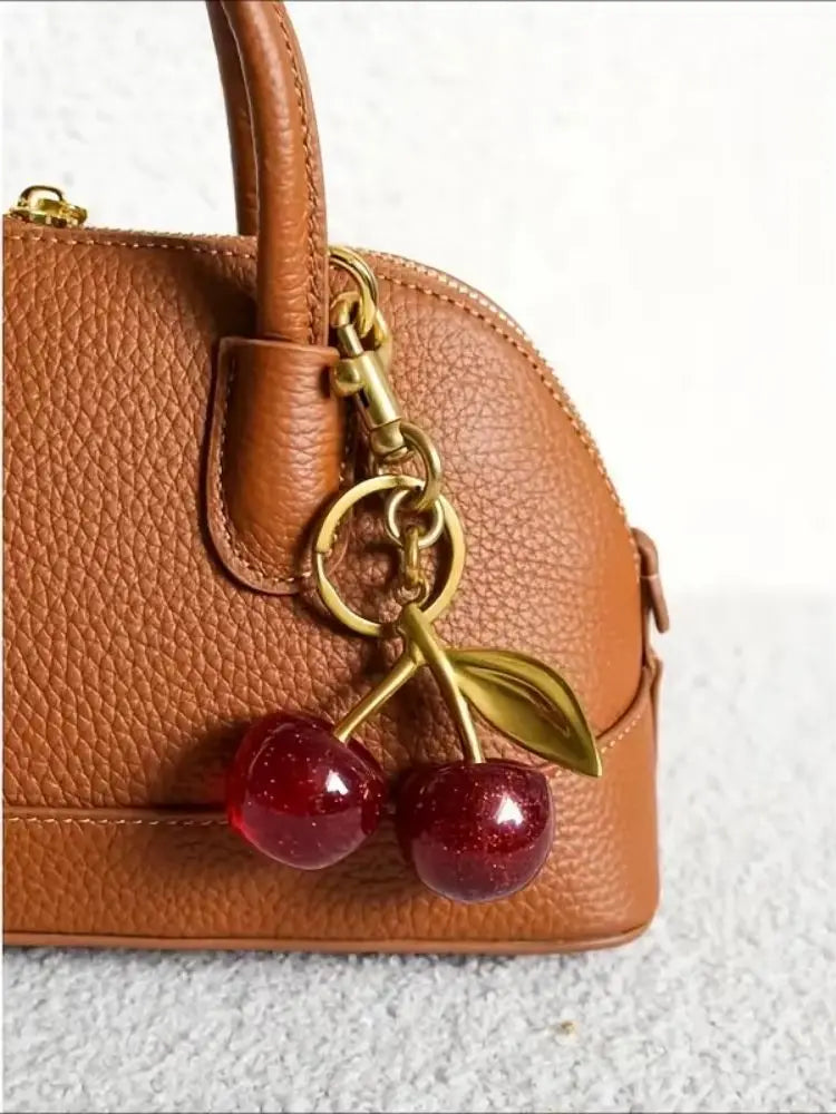 2 Styles Of Cherry Pendants Suitable For Coach Bags Women's Handbags, Shoulder Bags, And Keychain Accessories Bag Accessories