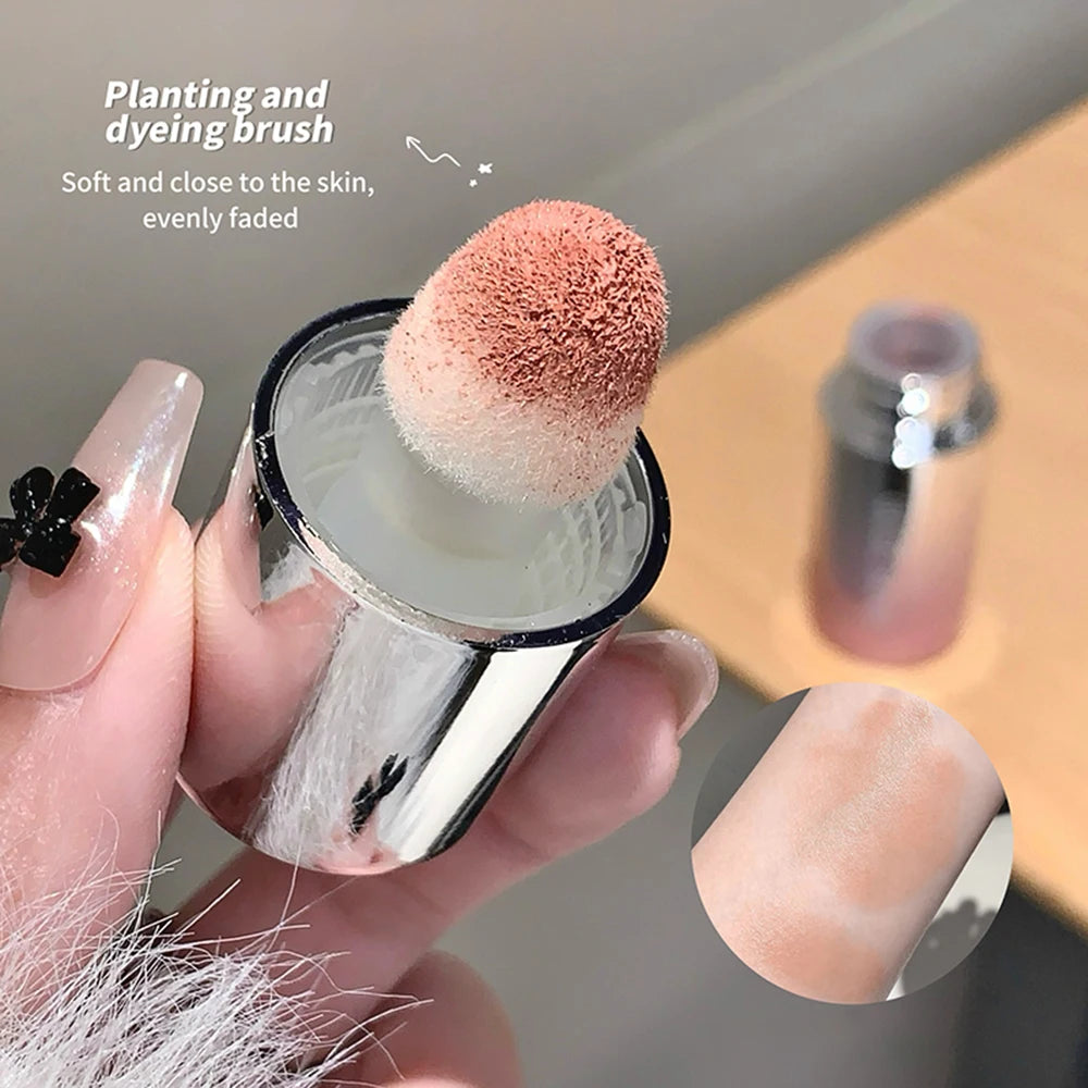Gege Bear 5-color Liquid Blush Stick With Sponge Head Long-lasting Suitable for All Skin Tones Brightening Effect Holiday Gift