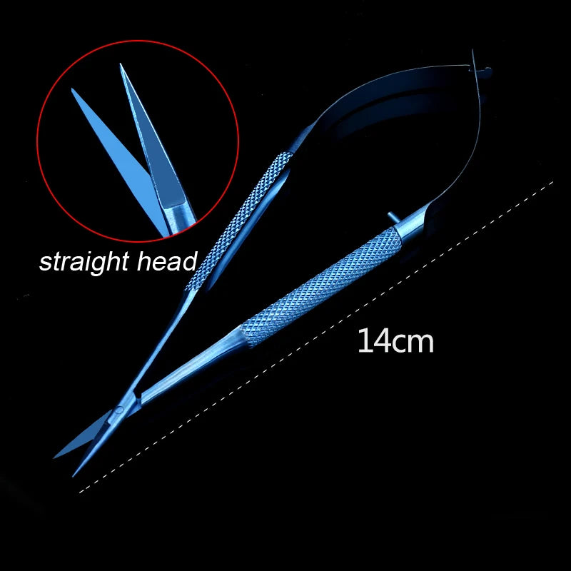 1pcs Corneal Scissors Micro Surgical Vannas Titanium Stainless Steel  Micro Scissors