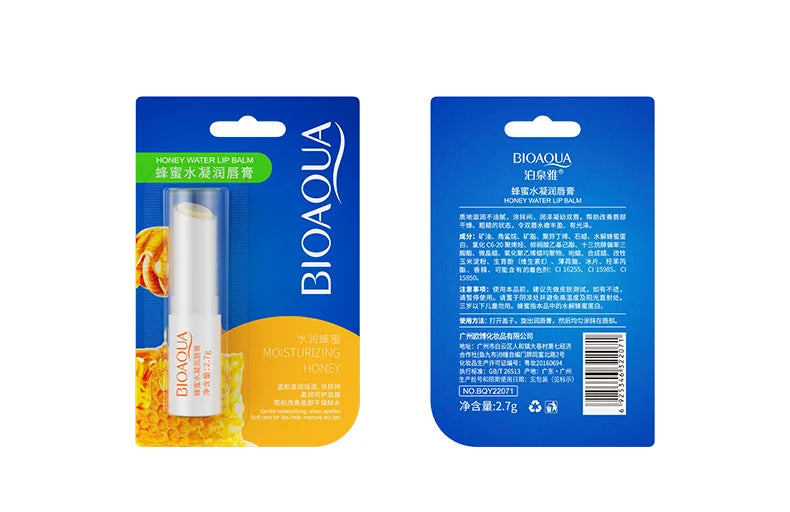 BIOAQUA Natural Fruits Lip Balm Moisturizing Jelly Nourishing Anti Wrinkle Lipstick Non-Stick Long-lasting Lips Care