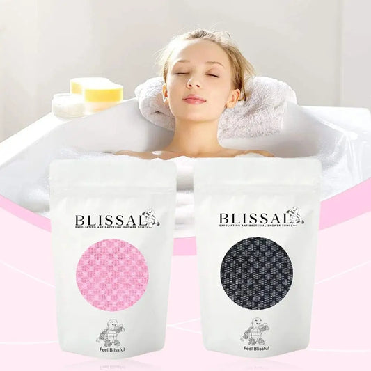 Rubbing Washcloth Nylon Bath Towel Brush Exfoliating Scrubber Shower Sponge for Back Cleaning Care Bathroom Accessories