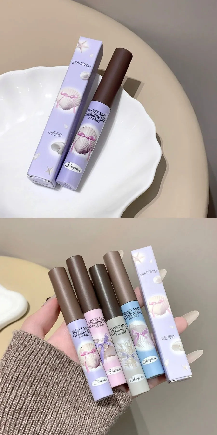 Cute Natural Mist Eyebrow Enhancer Dye Gel Tint Mascara SHAQINUO Long Lasting Quick Dry Dyeing Brow Tattoo Tint Brow Makeup