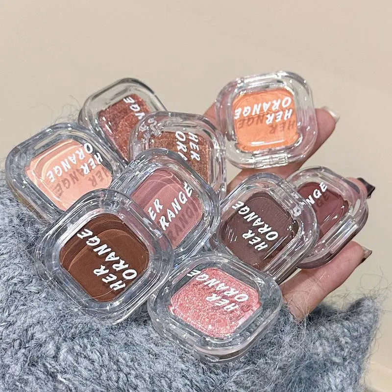 Red Brown Eyeshadow Palette Multifunctional Makeup Palette Silky Matte Coral Red Eyeliner Silkworm Lower Shadow Eyeliner Makeup